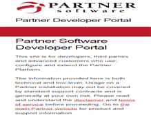 Tablet Screenshot of developer.partnersoft.com