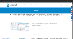 Desktop Screenshot of partnersoft.sk